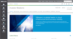 Desktop Screenshot of ir.vmware.com