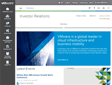 Tablet Screenshot of ir.vmware.com